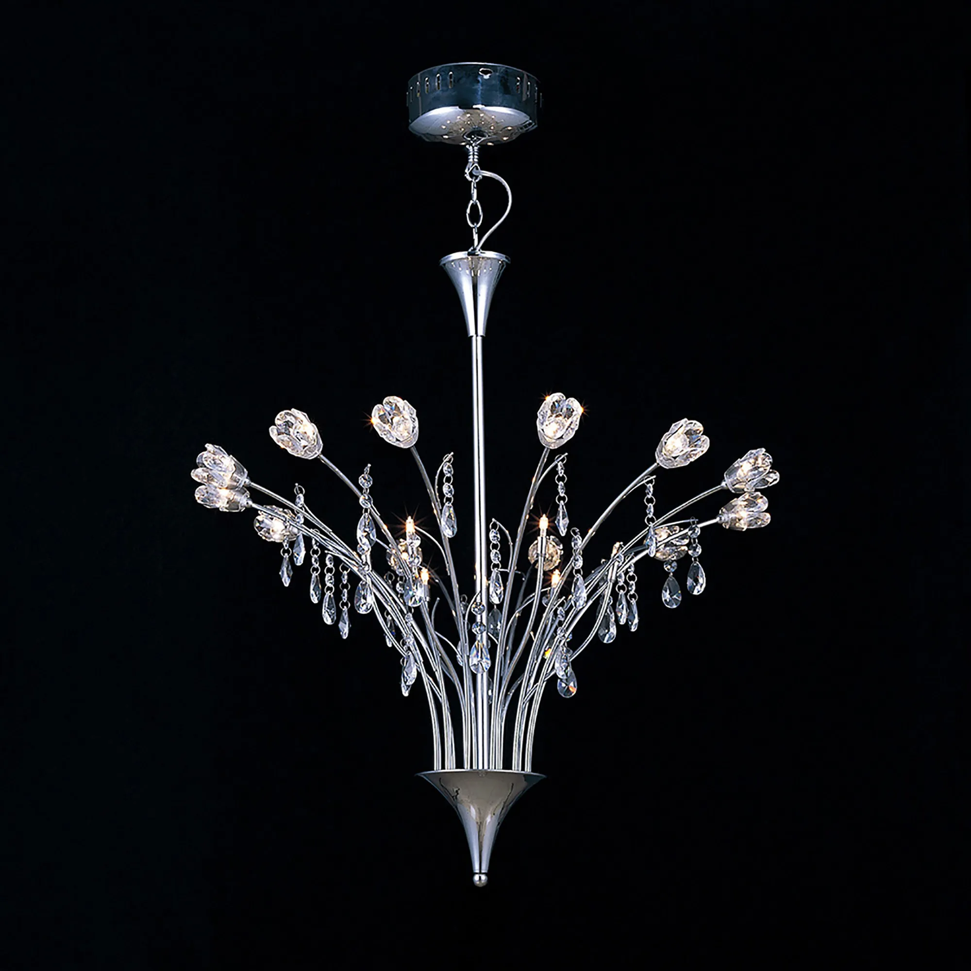 IL50030  Bouquet Crystal Chandelier 18 Light